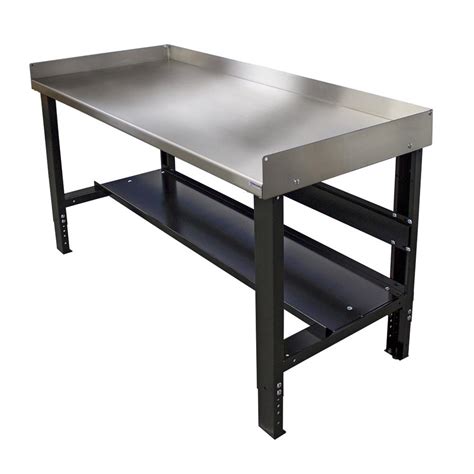 stainless steel cabinet workbenches|stainless steel garage workbench top.